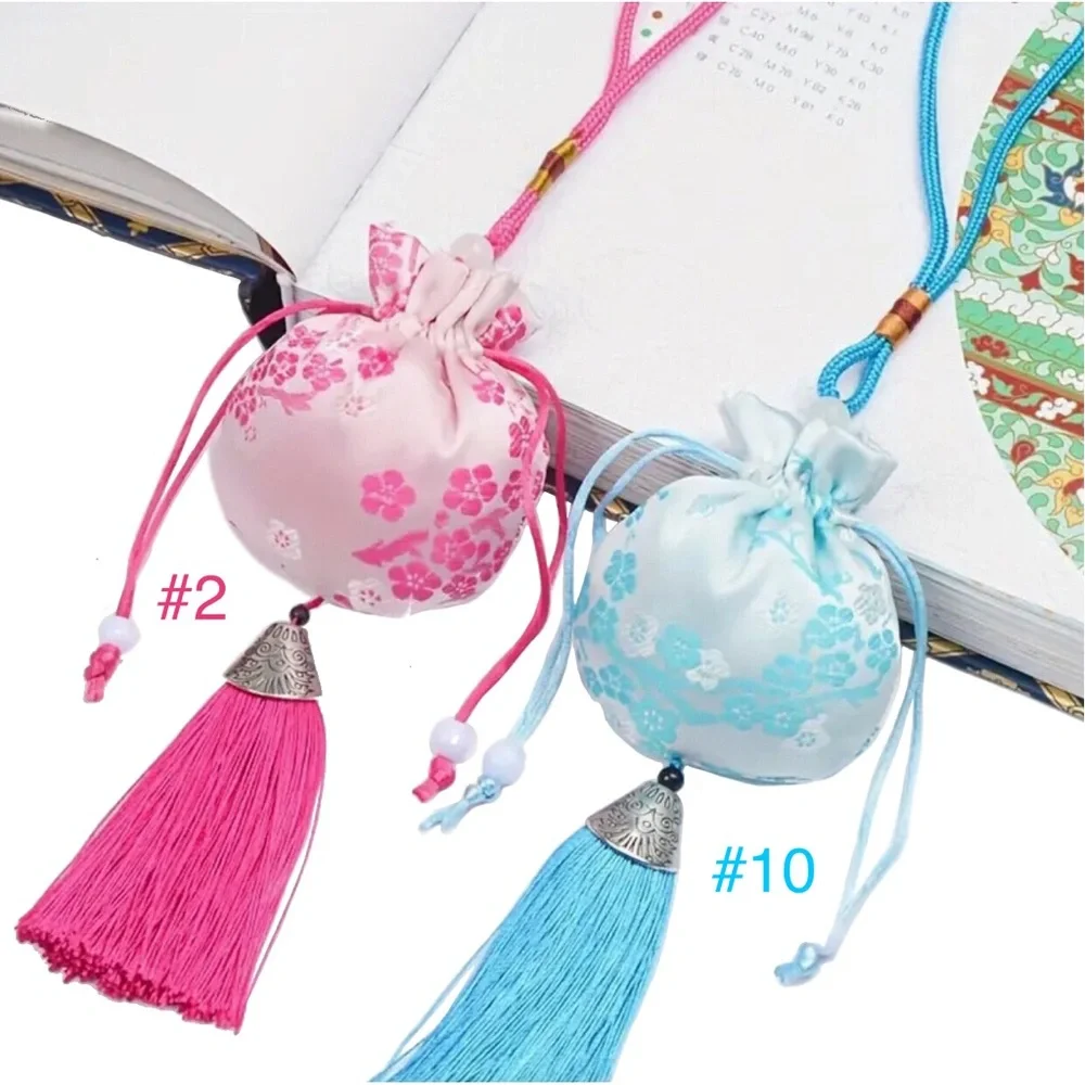 One Small Draw String Purse - Gift Bag - Sachet Bag with Tassel (u choose color)